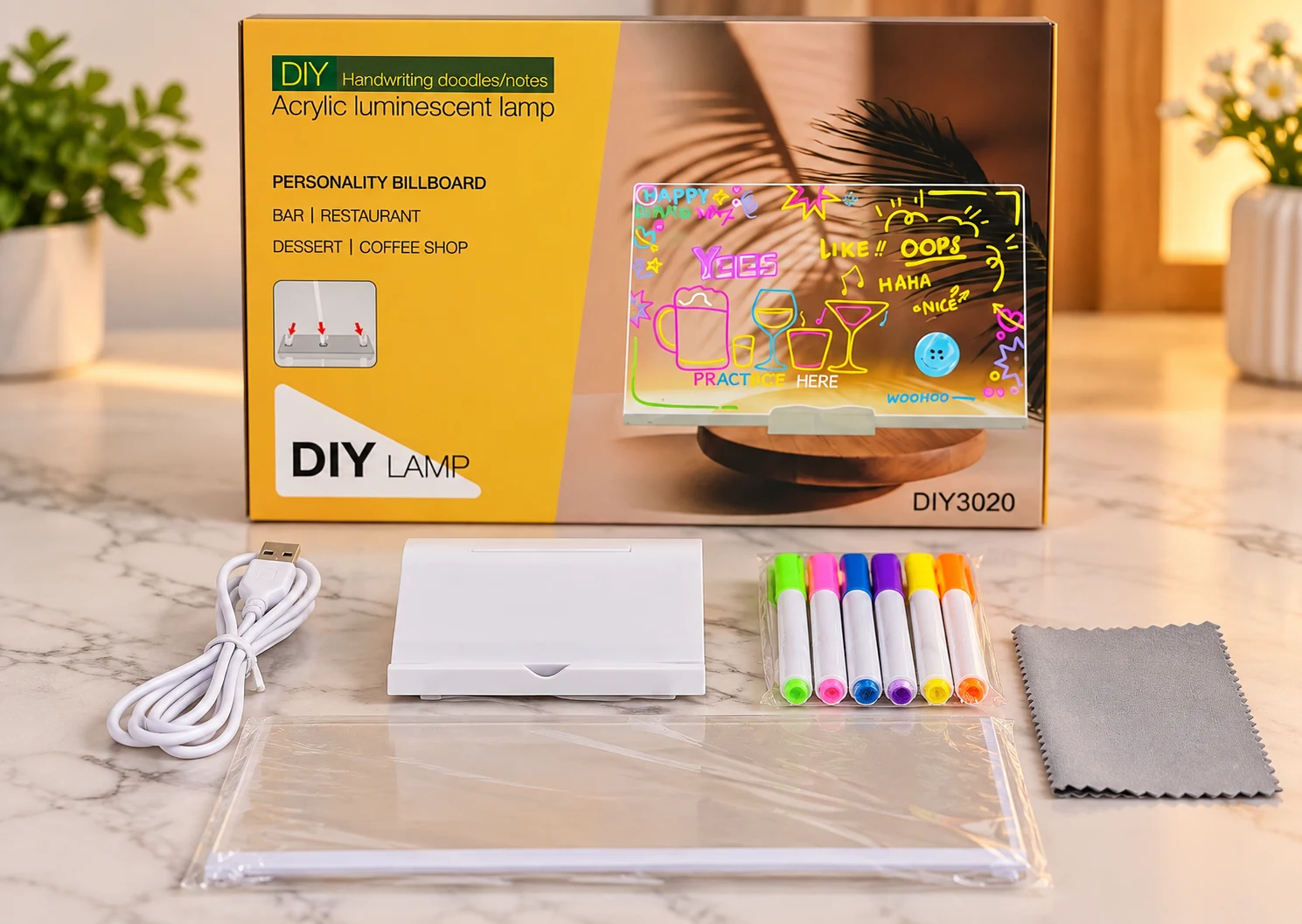 DIY Acrylic Lamp Drawing Board