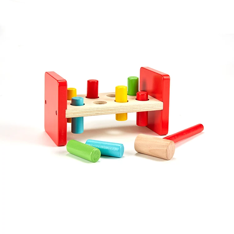 Wooden Hammer Bench Toy