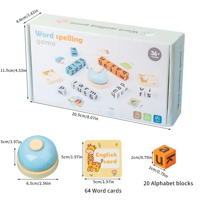 Montessori Wooden Spelling Game