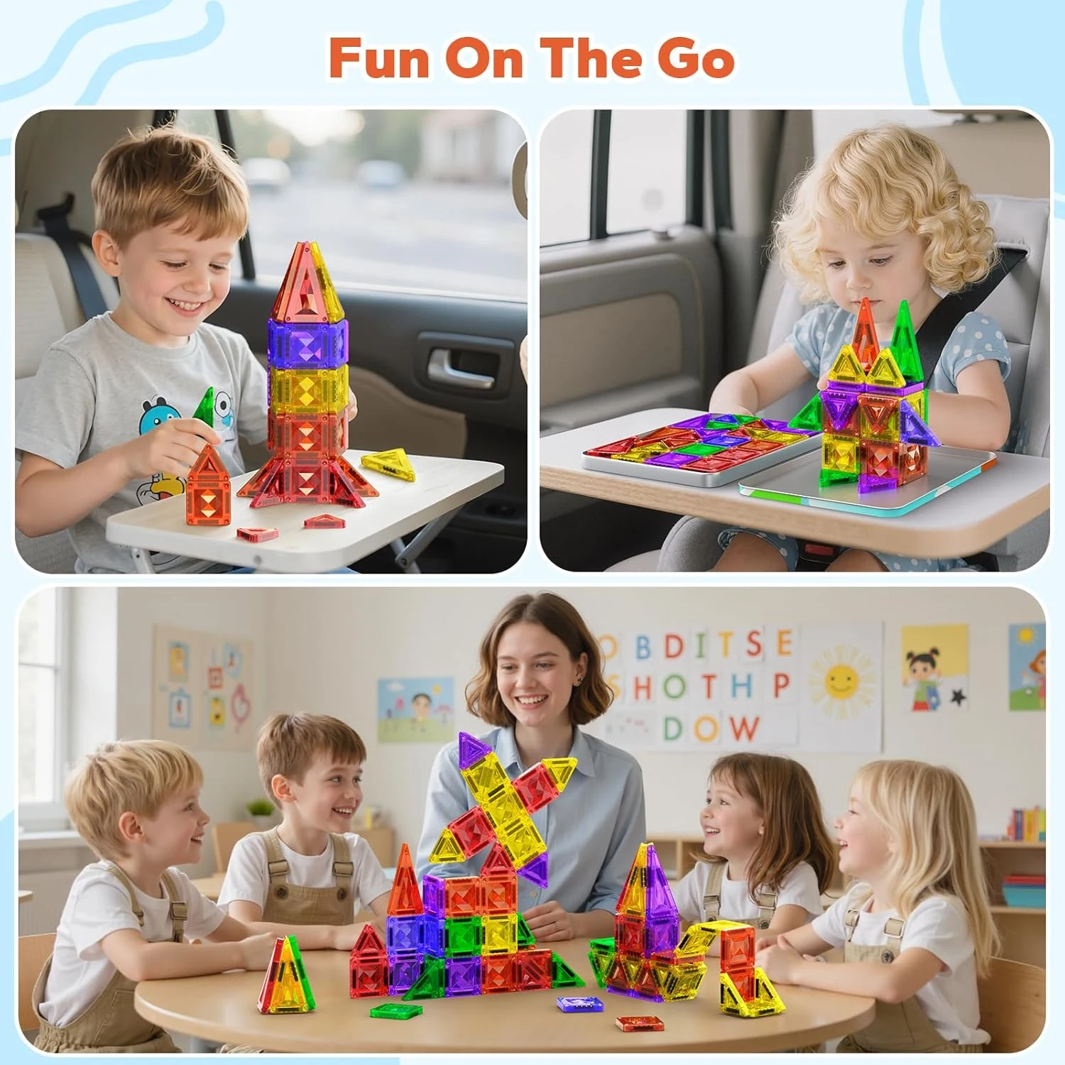 Mini Magnetic Building Blocks - 32 PCS/49 PCS