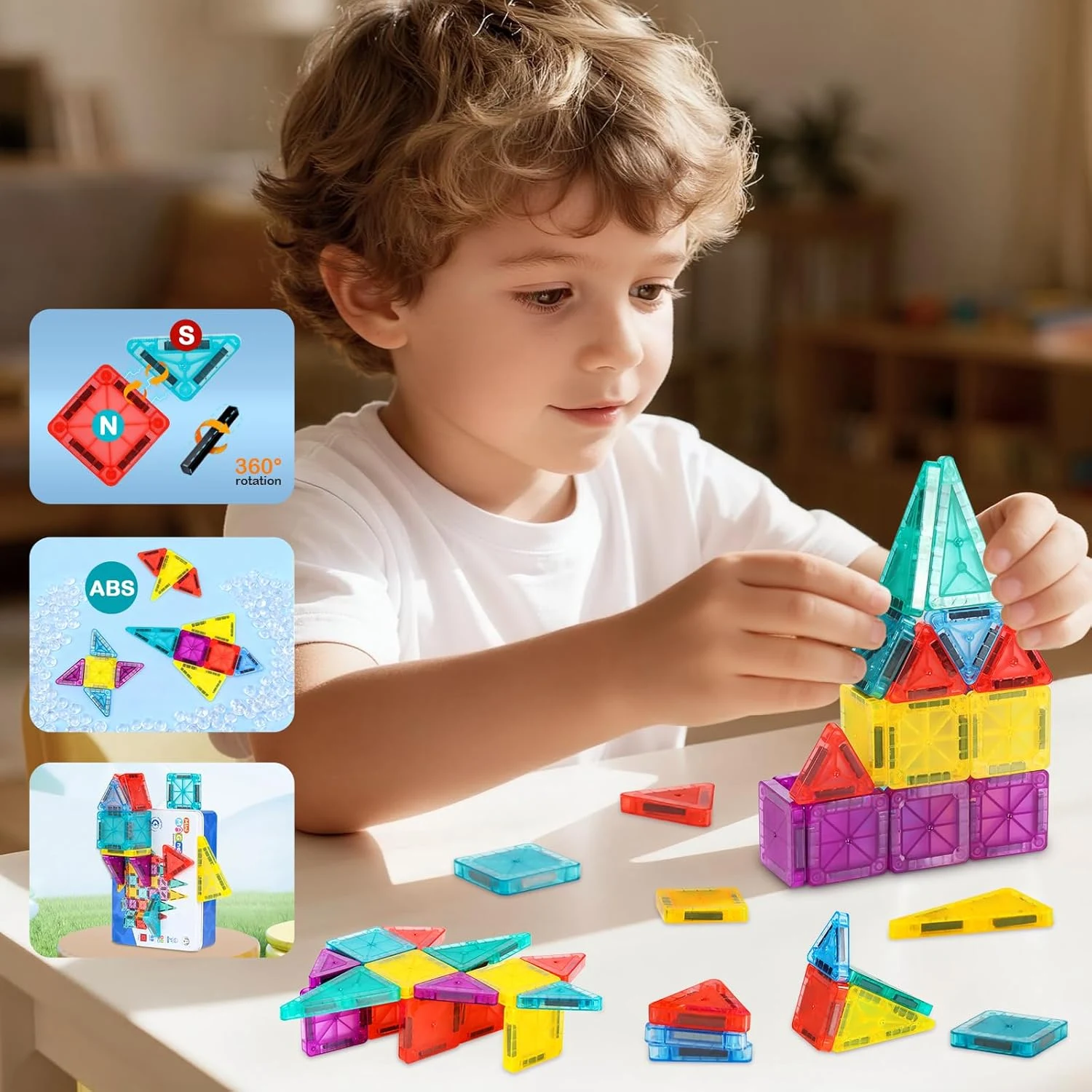 Mini Magnetic Building Blocks - 32 PCS/49 PCS