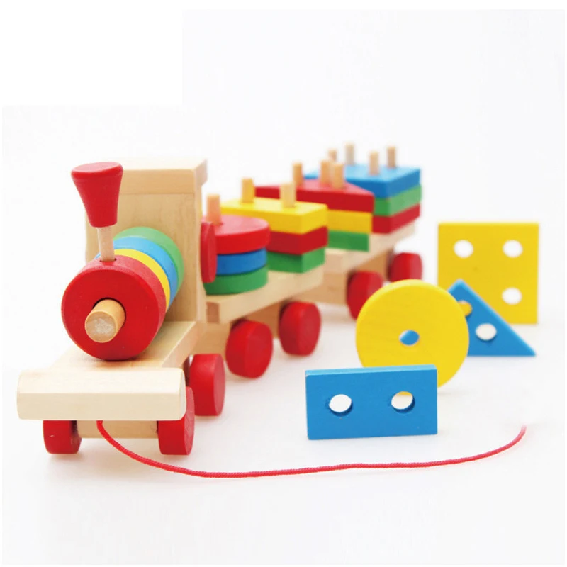 Wooden Educational Toy Train