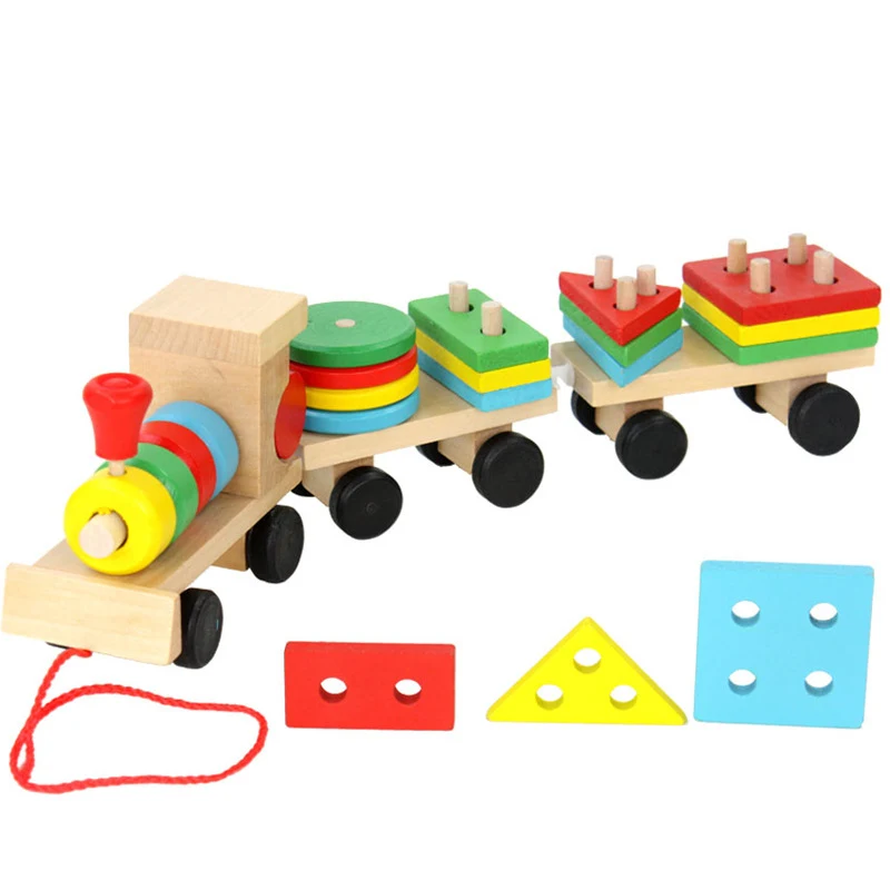 Wooden Educational Toy Train