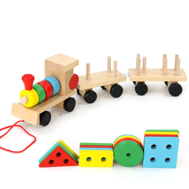 Wooden Educational Toy Train