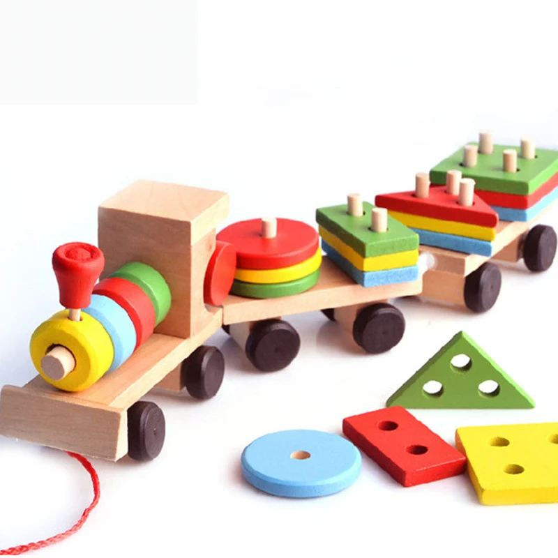 Wooden Educational Toy Train